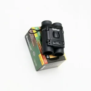 Binoculares Bushnell PowerView 10x25 negros compactos con prisma de techo y óptica totalmente recubierta. Prismáticos ligeros de 242g ideales para viajes, deportes, teatro y observación de naturaleza en Colombia. Envíos a Pereira, Manizales, Armenia y Risaralda.