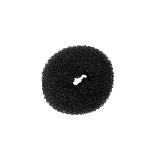 Dona acolchada negra para hacer moño de cabello perfecto y ordenado. Accesorio esencial para uniforme de gala y servicio en Policía Nacional, Ejército y fuerzas de seguridad. Fácil uso y ajuste seguro. Cali, Medellin, Bogota, Palmira, Tulua, Cartago, Pereira. Army Store, tienda Tactica.