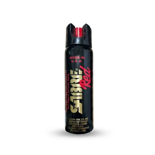 Spray de defensa personal Sabre Red Magnum 120 grande con fórmula OC máxima potencia y tinte marcador UV. Alcance de 4 metros, tapa de seguridad abatible y múltiples ráfagas. Estándar policial americano para defensa civil y seguridad. Cali, Medellin, Bogota, Palmira, Tulua, Cartago, Pereira. Army Store, tienda Tactica.